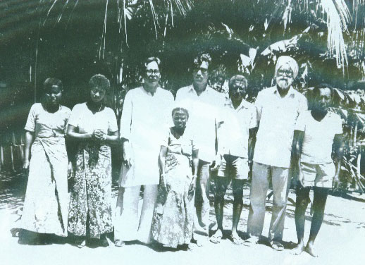 Album photos of Prabodh Bhowmik - 1978 - Prabodh Bhowmick with Andaman natives for research 