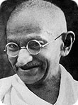 Mahatma Gandhi (Mohan Chand Karam Chand Gandhi)  in Midnapore  (Midnapore)