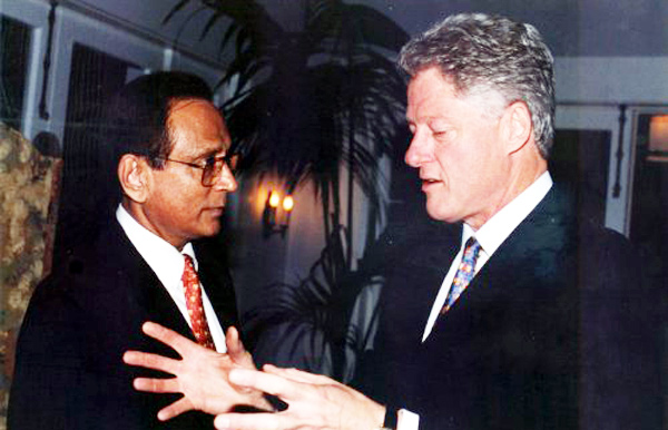 With President Bill Clinton