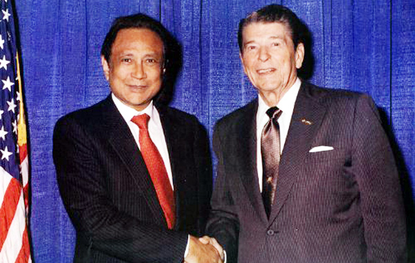 With President Ronald Regan IMDb