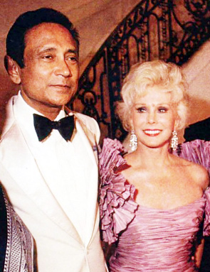 With actress friend Eva Gabor