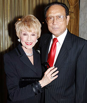 Barbara Rush and Dr. Mani Bhaumik