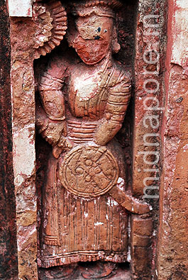 Terracotta of army boat outside Lokeshwara Temple - Moyna Garh, East Medinipur. Photo: Arindam Bhowmik