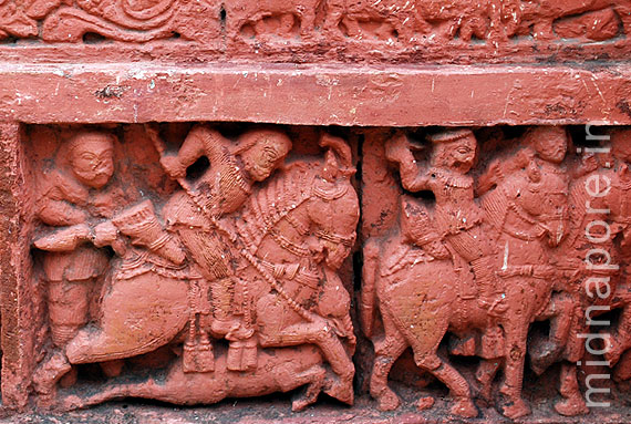 Terracotta of army boat outside Lokeshwara Temple - Moyna Garh, East Medinipur. Photo: Arindam Bhowmik